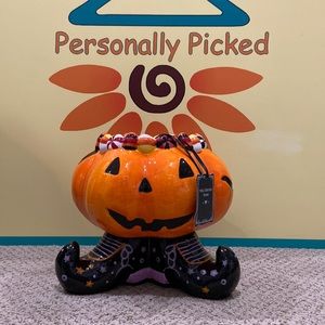 Corner Ruby PUMPKIN Candy Bowl